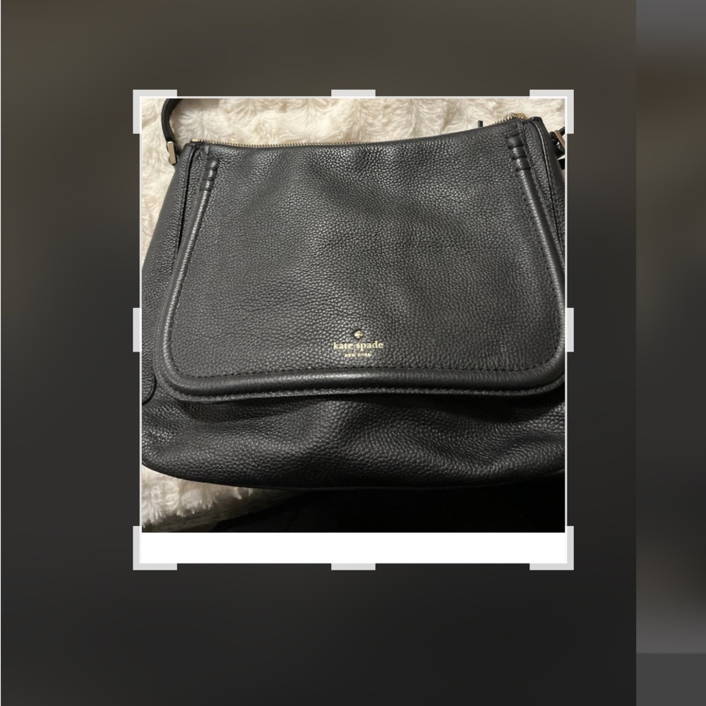 Kate Spade Black Pebbled Shoulder Bag